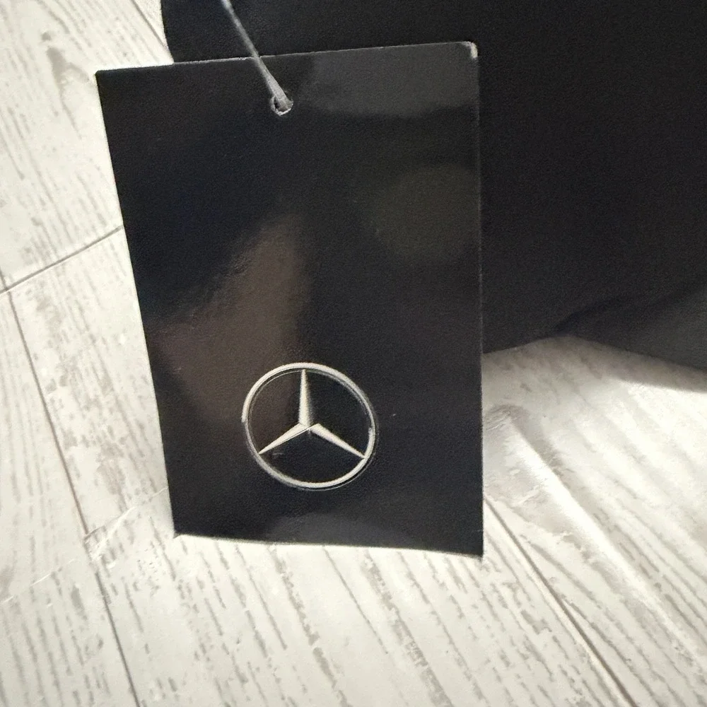Genuine Mercedes Benz Logo Cap - Black W/ Blue Trim Brand New OEM Authentic